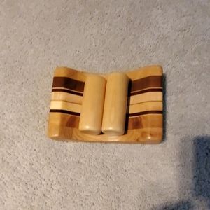 Desk accessory  by woodturner David Levy